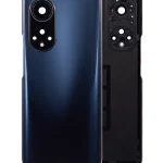 Huawei Nova 9 Pro İle Uyumlu Arka Kapak Camı Kamera Lensli (Siyah)