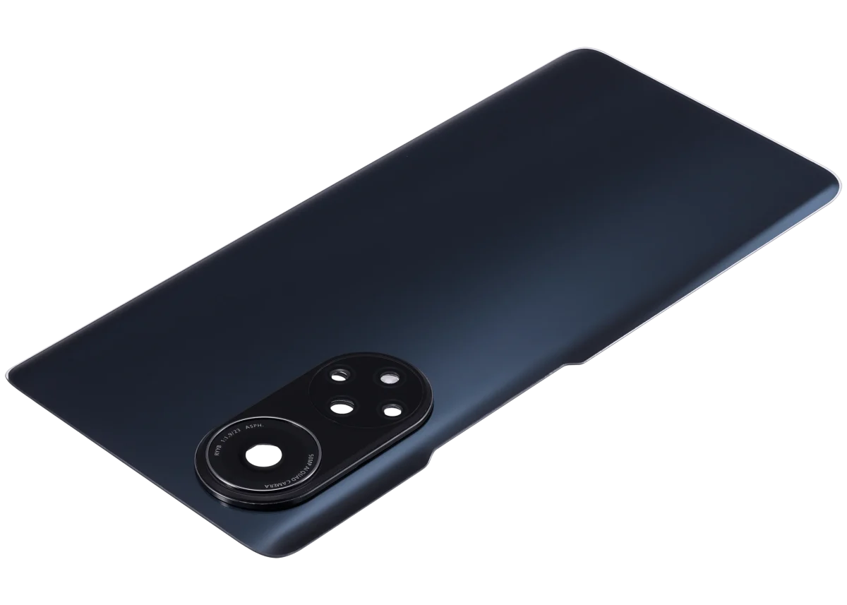 Huawei Nova 9 Pro İle Uyumlu Arka Kapak Camı Kamera Lensli (Siyah) - Görsel 5