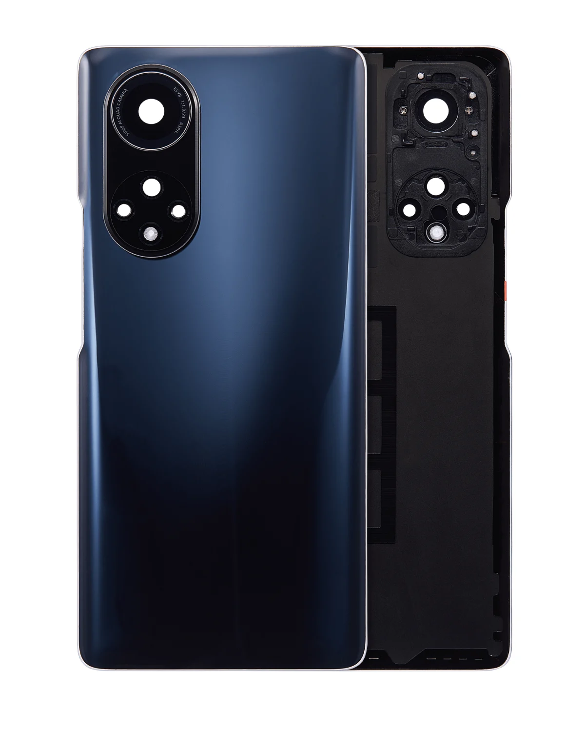 Huawei Nova 9 Pro İle Uyumlu Arka Kapak Camı Kamera Lensli (Siyah) - Görsel 7