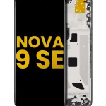 Huawei Nova 9 SE İle Uyumlu Ekran Dokunmatik Çerçeveli ekran  %100 Orijinal (Gece ​​Yarısı Siyahı)