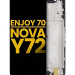 Huawei Nova Y72 İle Uyumlu Ekran Dokunmatik Çerçeveli %100 Orijinal (Tüm Renkler)