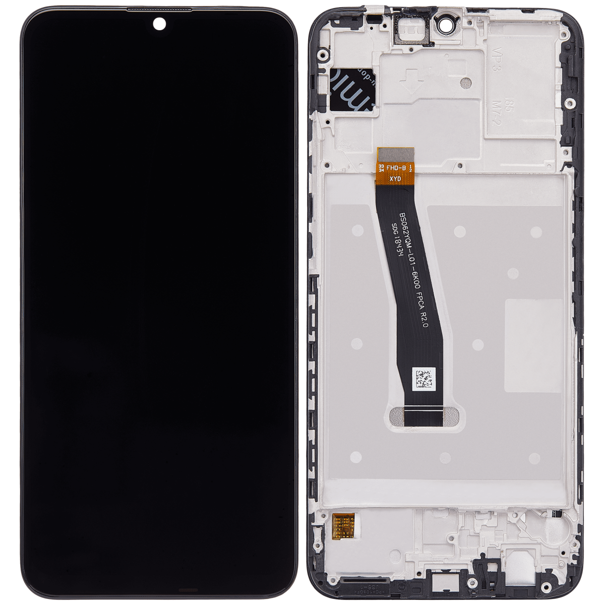 Huawei P Smart 2019  İle Uyumlu Ekran Dokunmatik Çerçeveli  %100 Orijinal (Siyah) - Görsel 1