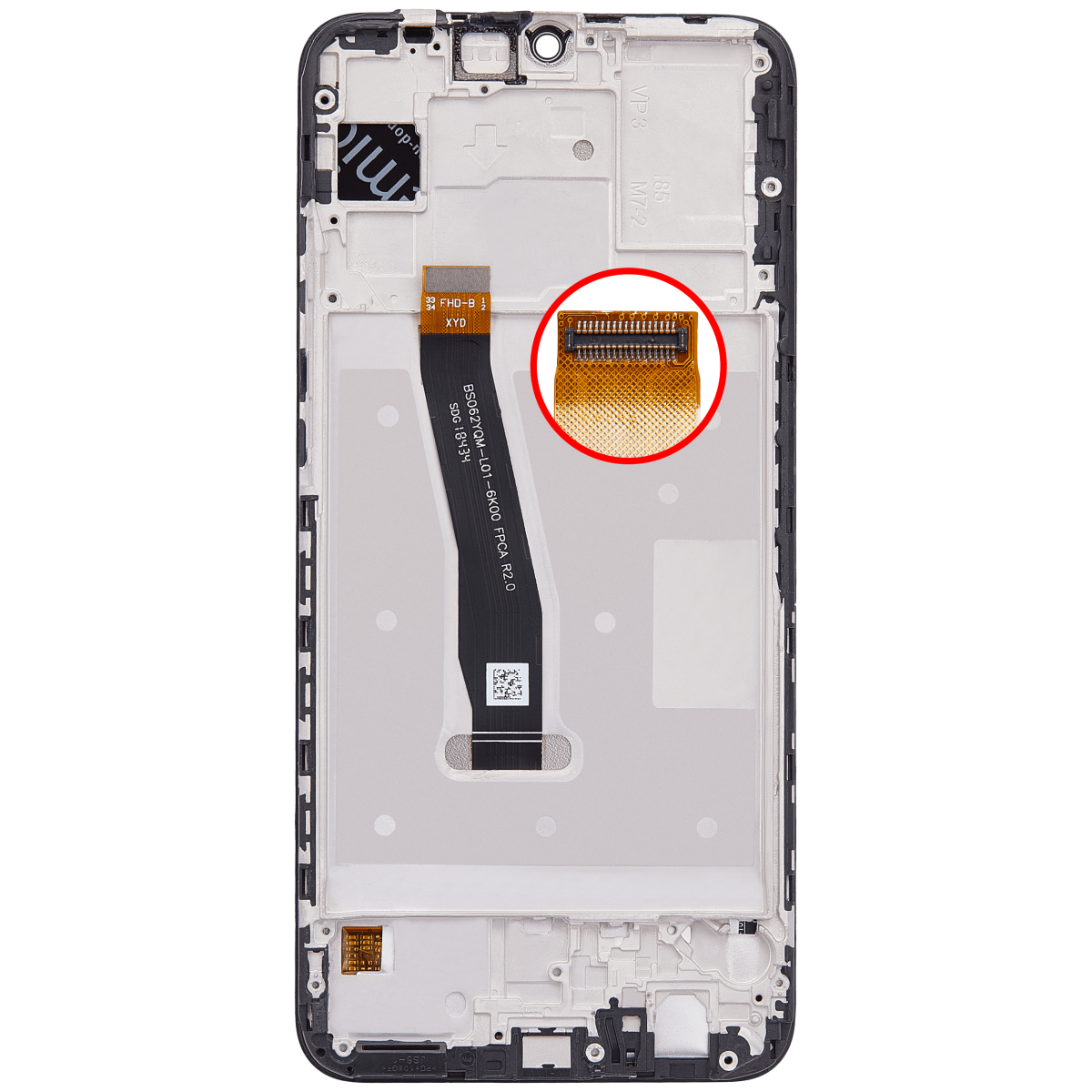 Huawei P Smart 2019  İle Uyumlu Ekran Dokunmatik Çerçeveli  %100 Orijinal (Siyah) - Görsel 3