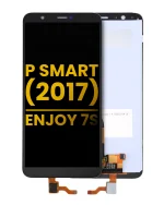 Huawei P Smart İle Uyumlu Ekran Dokunmatik Çerçevesiz %100 Orijinal (Siyah)