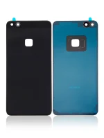 Huawei P10 Lite İle Uyumlu Arka Kapak Camı Kamera Lensli (Siyah) - Görsel 6