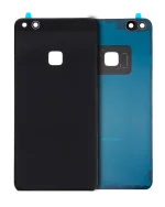 Huawei P10 Lite İle Uyumlu Arka Kapak Camı Kamera Lensli (Siyah) - Görsel 7