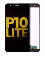 Huawei P10 Lite İle Uyumlu Ekran Dokunmatik Çerçevesiz ekran %100 Orijinal (Siyah)