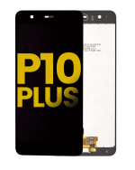 Huawei P10 Plus İle Uyumlu Ekran Dokunmatik Çerçevesiz %100 Orijinal (Siyah)