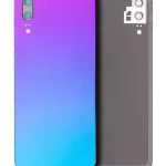 Huawei P20 İle Uyumlu Arka Kapak Camı Kamera Lensli (Aurora)