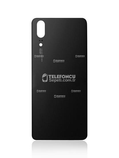 Huawei P20 İle Uyumlu (Siyah) Arka Kapak Camı