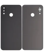 Huawei P20 Lite İle Uyumlu Arka Kapak Camı Kamera Lensli (Siyah) - Görsel 2