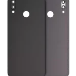 Huawei P20 Lite İle Uyumlu Arka Kapak Camı Kamera Lensli (Siyah)