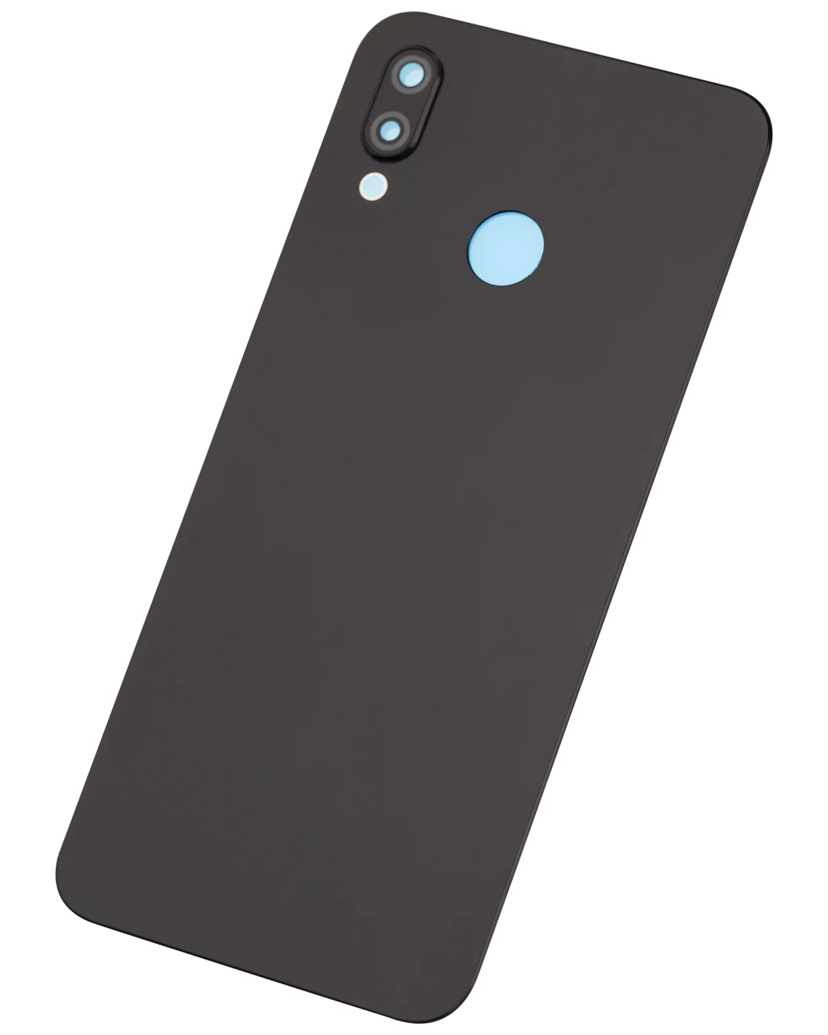 Huawei P20 Lite İle Uyumlu Arka Kapak Camı Kamera Lensli (Siyah) - Görsel 4