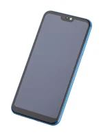 Huawei P20 Lite İle Uyumlu Ekran Dokunmatik Çerçeveli ekran %100 Orijinal (Mavi)
