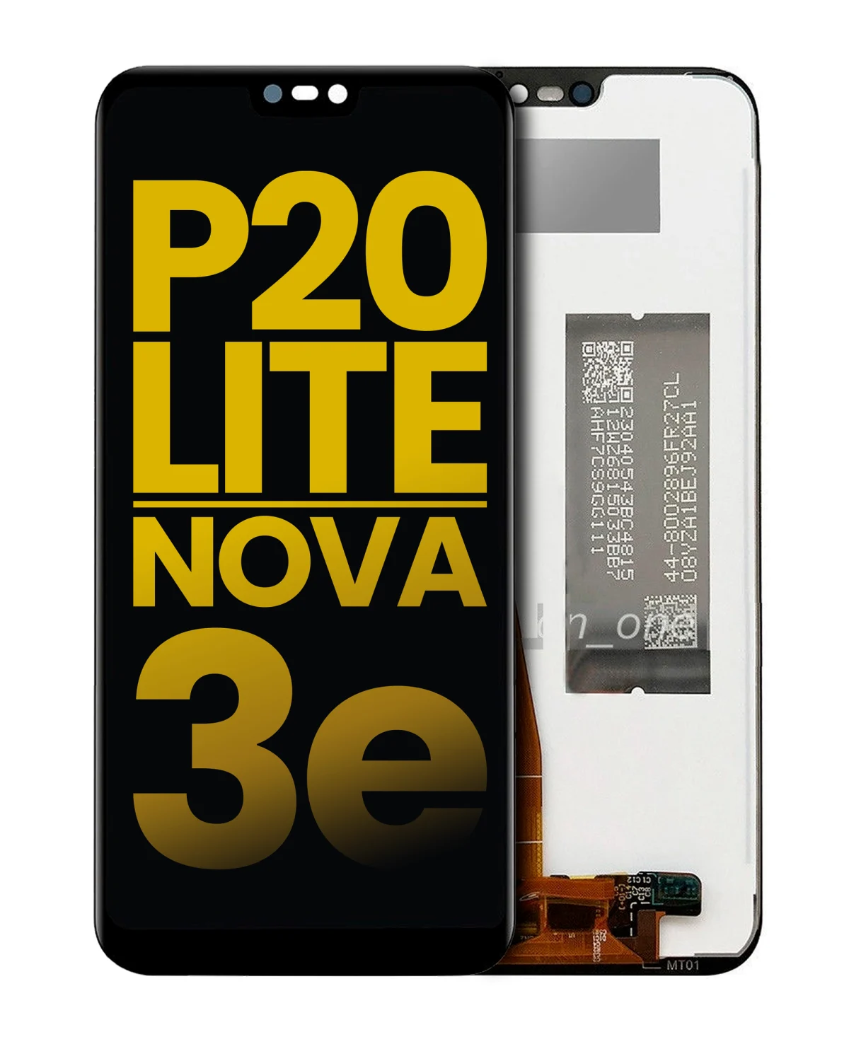 Huawei P20 Lite İle Uyumlu Ekran Dokunmatik Çerçevesiz Amoled ekran %100 Orijinal (Siyah)