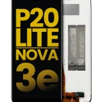 Huawei P20 Lite İle Uyumlu Ekran Dokunmatik Çerçevesiz Amoled ekran %100 Orijinal (Siyah)