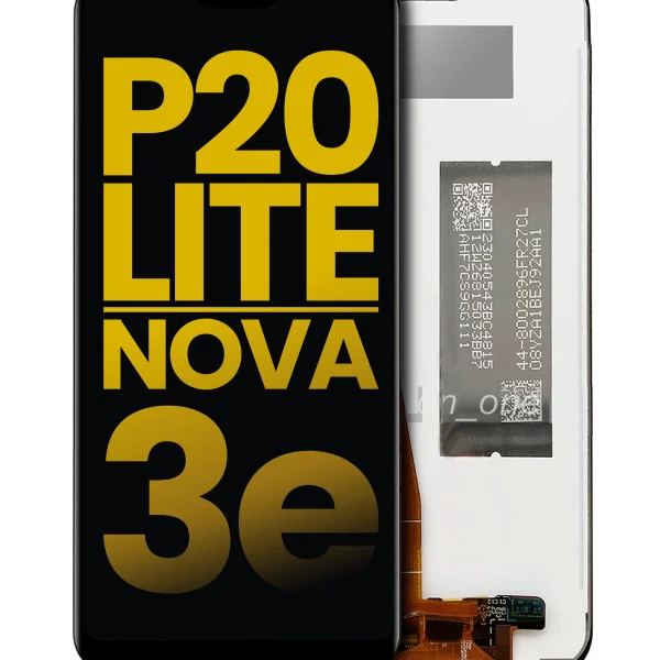 Huawei P20 Lite İle Uyumlu Ekran Dokunmatik Çerçevesiz Amoled ekran %100 Orijinal (Siyah)