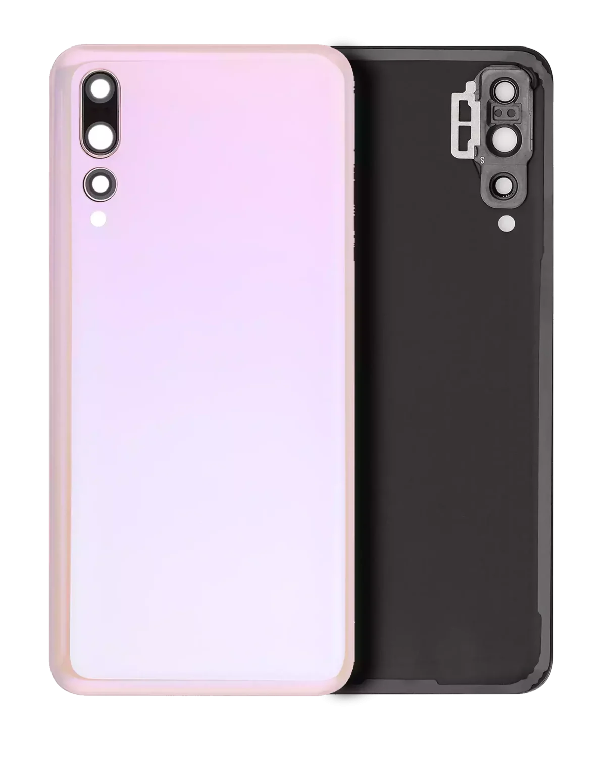 Huawei P20 Pro İle Uyumlu Arka Kapak Camı Kamera Lensli (Gül Altını)