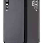 Huawei P20 Pro İle Uyumlu Arka Kapak Camı Kamera Lensli (Siyah)
