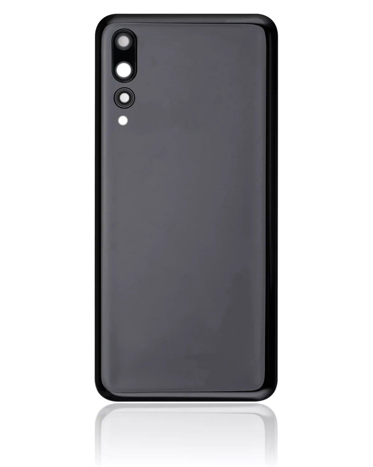 Huawei P20 Pro İle Uyumlu Arka Kapak Camı Kamera Lensli (Siyah) - Görsel 3