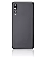 Huawei P20 Pro İle Uyumlu Arka Kapak Camı Kamera Lensli (Siyah) - Görsel 3