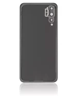 Huawei P20 Pro İle Uyumlu Arka Kapak Camı Kamera Lensli (Siyah) - Görsel 4
