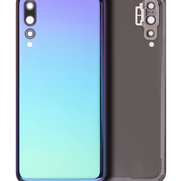 Huawei P20 Pro İle Uyumlu Arka Kapak Camı Kamera Lensli (Twilight)