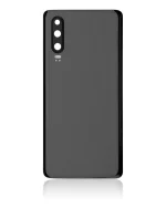 Huawei P30 İle Uyumlu Arka Kapak Camı Kamera Lensli (Siyah) - Görsel 2
