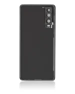 Huawei P30 İle Uyumlu Arka Kapak Camı Kamera Lensli (Siyah) - Görsel 3
