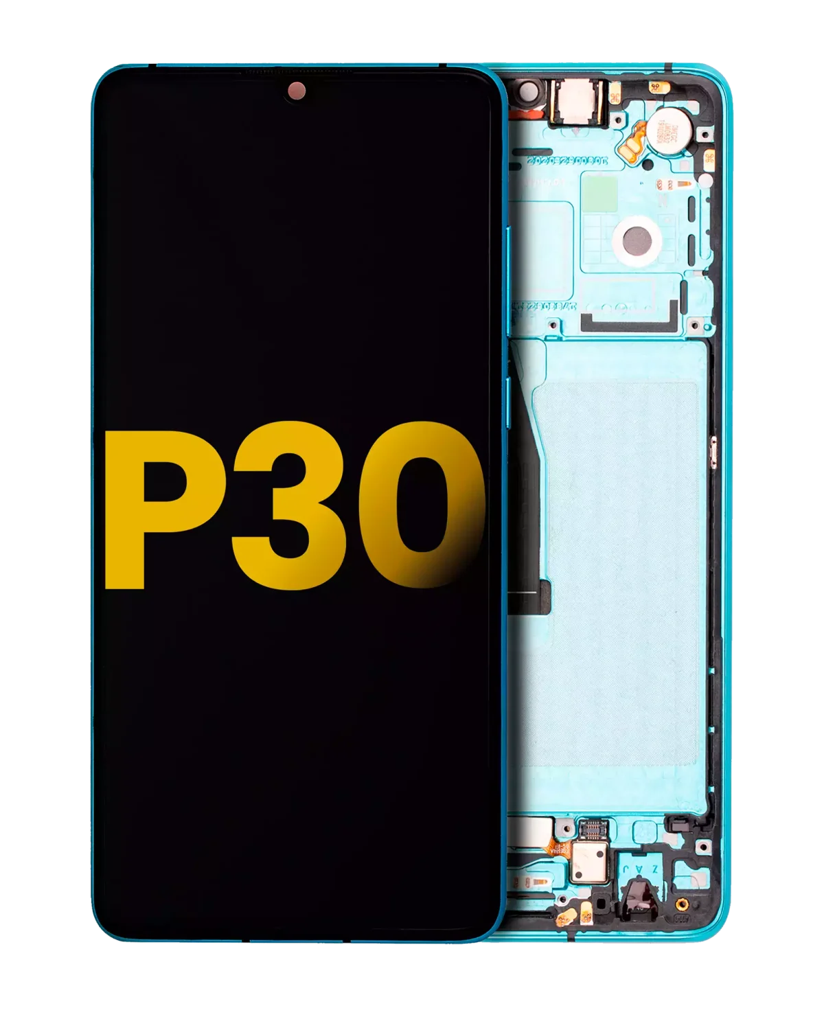 Huawei P30 İle Uyumlu Ekran Dokunmatik 2019 %100 Orijinal (Aurora) Çerçeveli ekran