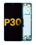Huawei P30 İle Uyumlu Ekran Dokunmatik 2019 %100 Orijinal (Aurora) Çerçeveli ekran