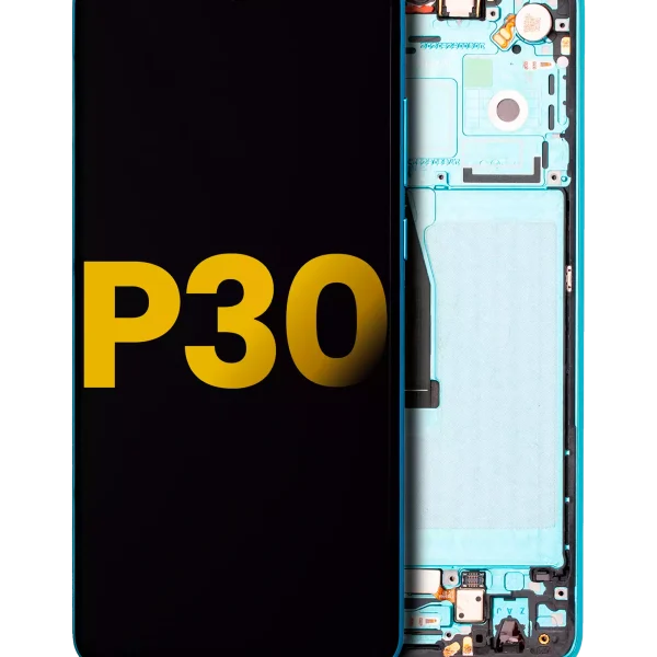Huawei P30 İle Uyumlu Ekran Dokunmatik 2019 %100 Orijinal (Aurora) Çerçeveli ekran