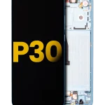 Huawei P30 İle Uyumlu Ekran Dokunmatik  Çerçeveli ekran %100 Orijinal (Nefes Kristali)