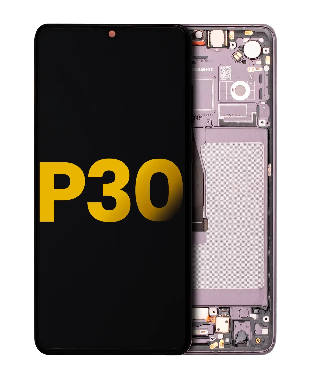Huawei P30 İle Uyumlu Ekran Dokunmatik Çerçeveli ekran %100 Orijinal (Siyah)