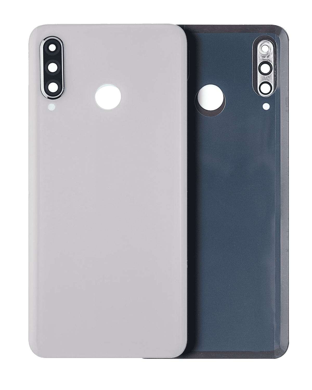 Huawei P30 Lite İle Uyumlu Arka Kapak Camı Kamera Lensli Nova 4E (64GB RAM ) (İnci Beyazı)