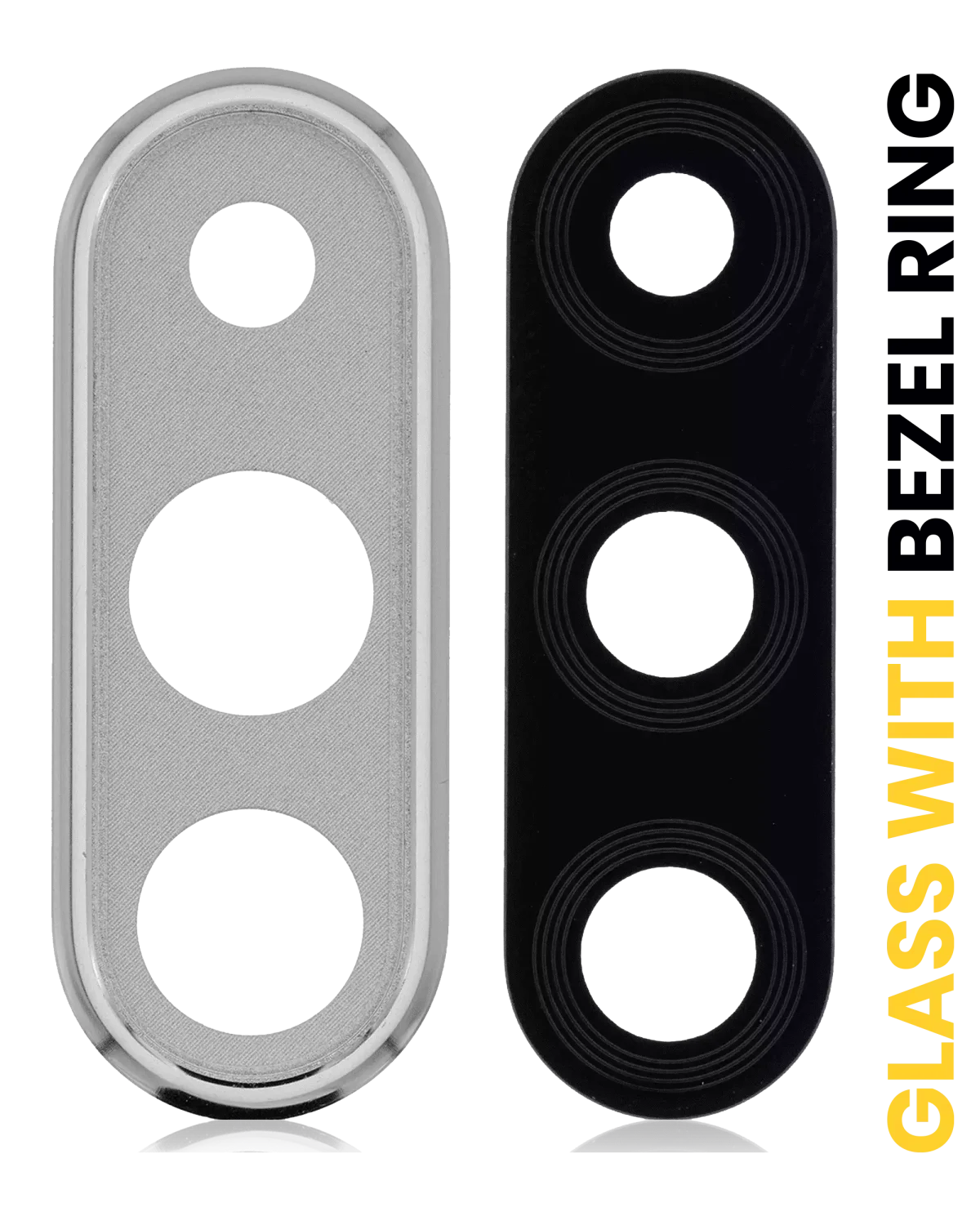 Huawei P30 Lite İle Uyumlu Çerçeve Halkalı Arka Kamera Lensi (İnci Beyazı) (64 GB RAM) - Görsel 4