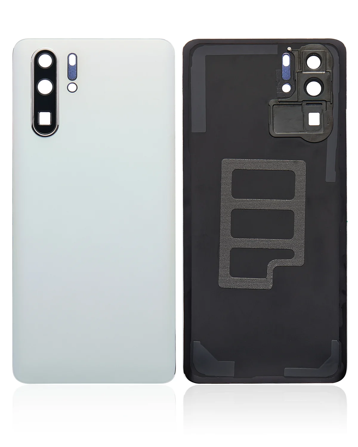 Huawei P30 Pro İle Uyumlu Arka Kapak Camı Kamera Lensli (İnci Beyazı) - Görsel 2