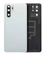 Huawei P30 Pro İle Uyumlu Arka Kapak Camı Kamera Lensli (İnci Beyazı)