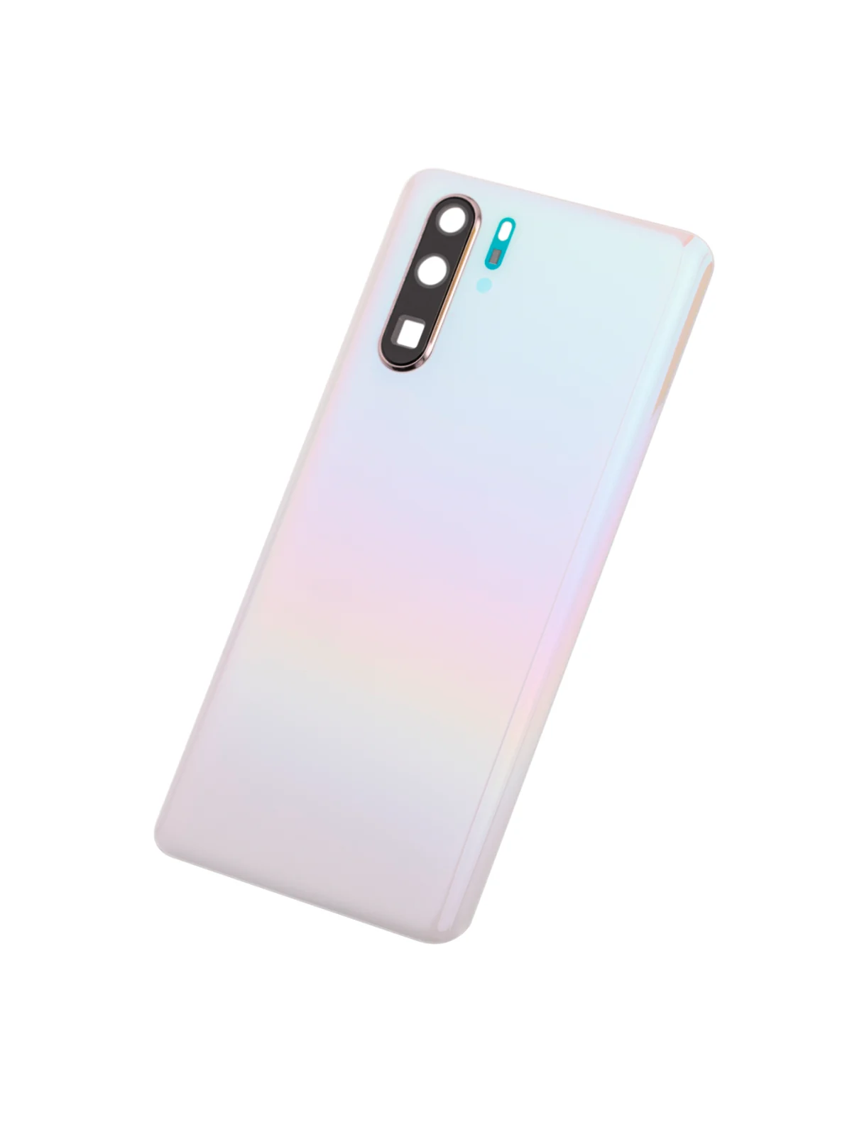 Huawei P30 Pro İle Uyumlu Arka Kapak Camı Kamera Lensli (İnci Beyazımsı) - Görsel 2