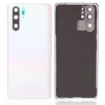 Huawei P30 Pro İle Uyumlu Arka Kapak Camı Kamera Lensli (İnci Beyazımsı)
