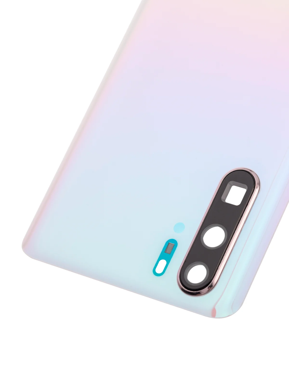 Huawei P30 Pro İle Uyumlu Arka Kapak Camı Kamera Lensli (İnci Beyazımsı) - Görsel 7