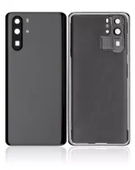 Huawei P30 Pro İle Uyumlu Arka Kapak Camı Kamera Lensli (Siyah) - Görsel 2