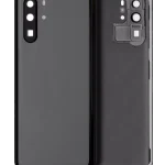 Huawei P30 Pro İle Uyumlu Arka Kapak Camı Kamera Lensli (Siyah)