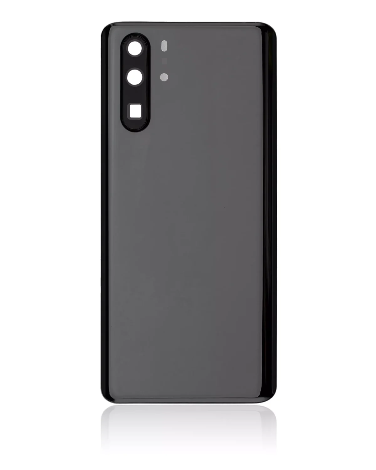 Huawei P30 Pro İle Uyumlu Arka Kapak Camı Kamera Lensli (Siyah) - Görsel 3