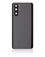 Huawei P30 Pro İle Uyumlu Arka Kapak Camı Kamera Lensli (Siyah) - Görsel 3