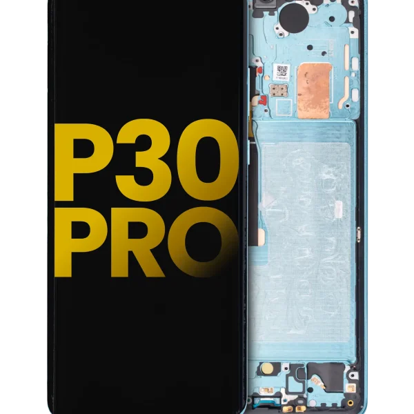 Huawei P30 Pro İle Uyumlu Ekran Dokunmatik %100 Orijinal (Aurora) Çerçeveli ekran
