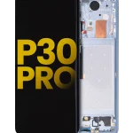 Huawei P30 Pro İle Uyumlu Ekran Dokunmatik %100 Orijinal (Nefes Kristali) Çerçeveli ekran