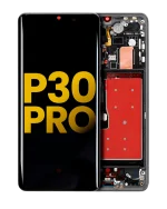 Huawei P30 Pro İle Uyumlu Ekran Dokunmatik Çerçeveli ekran %100 Orijinal (Siyah) - Görsel 7