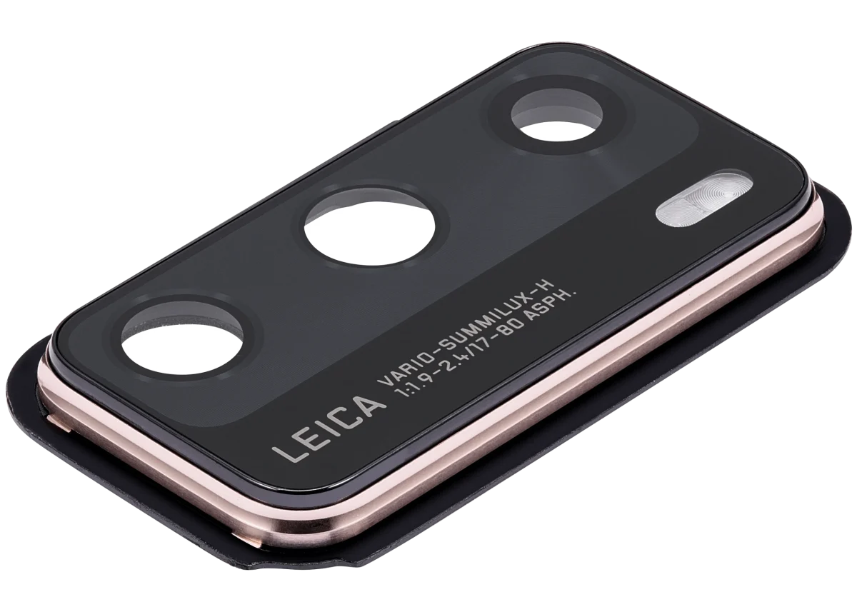 Huawei P40 İle Uyumlu Arka Kamera Lensi Braketli (Altın Pembesi) - Görsel 4