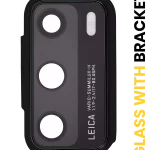 Huawei P40 İle Uyumlu Arka Kamera Lensi Braketli (Siyah)